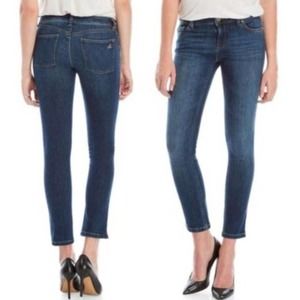 DL1961 Angel Mid Rise Skinny Ankle Jeans Dark Wash